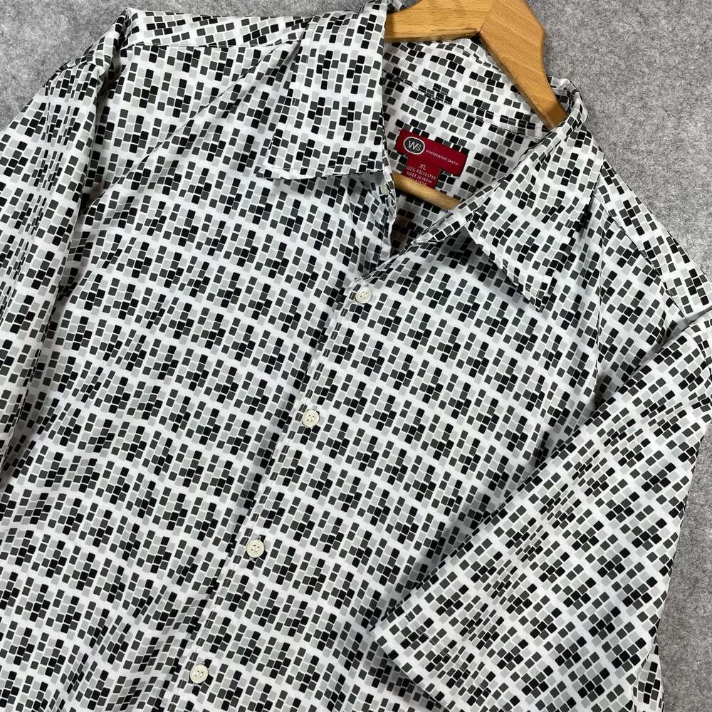 Whispering Smith Men's XL Short Sleeve‎ Button-Down Shirt Geometric Pattern